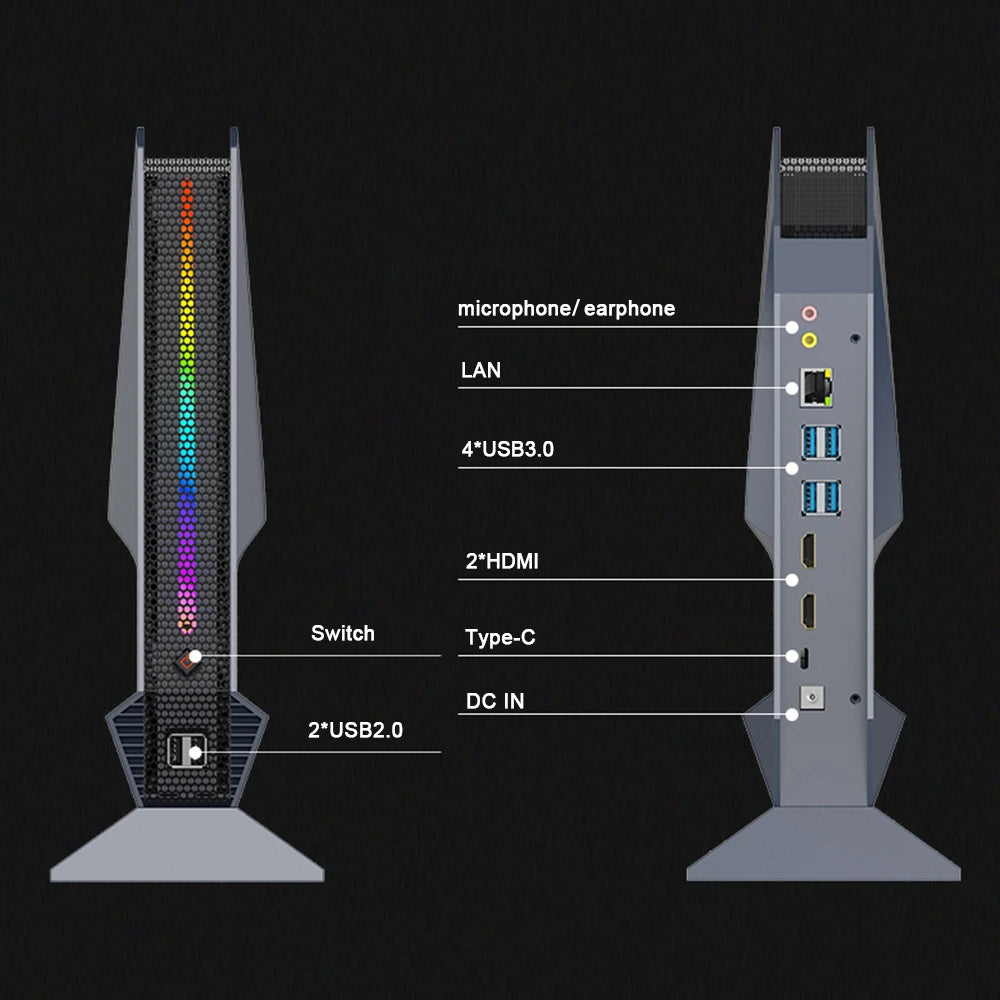 13Th Gen Mini PC Core I9 13900H I7 12700H RTX3050