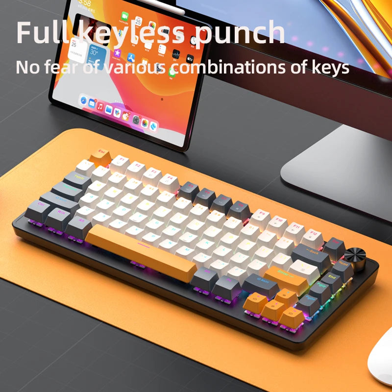 75% Mechanical Keyboard Wired with Media Knob
