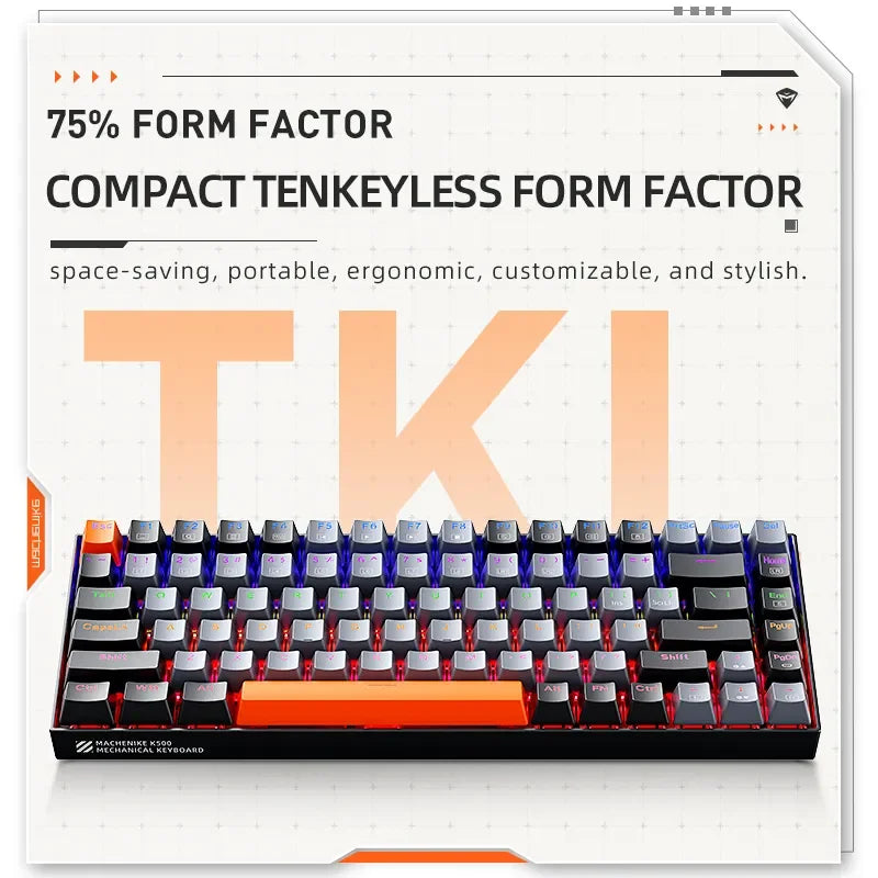 Machenike K500A-B84 Mechanical Keyboard 75%